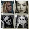 Classic Singer Adele Cushion Cover Soft  EasyWash Pillow Case  Versatile for Couch Bed Travel and Office