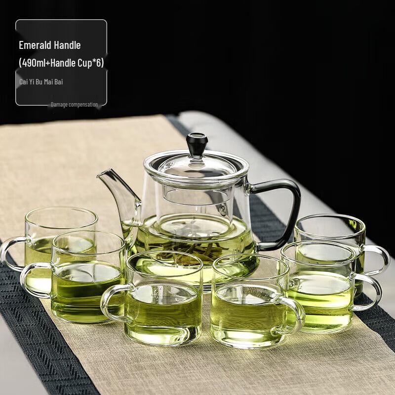 Qianyu Heat-Resistant Borosilicate Glass Teapot & Tea Set