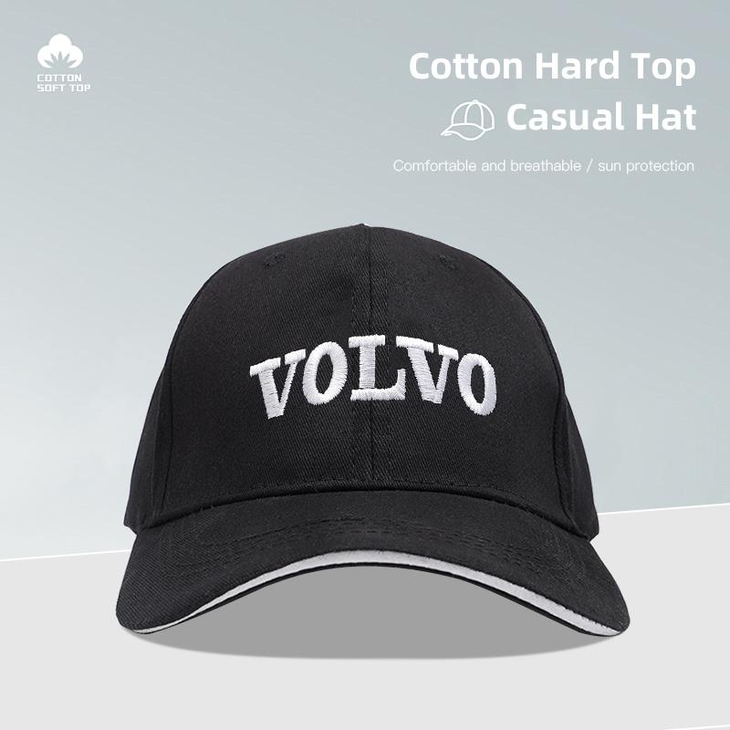 Car Emblem Duck Tongue Cap Adjustable Baseball Hat For Volvo XC90 V90 V60 XC60 V40 S80 S60 S90 C40 XC40 V70 XC70 C30 C70 EX90 Rd