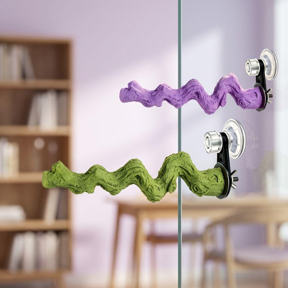 Rough-Surfaced Paw Grinding Stick Non-slip Reptile Climbing Branch Small Parrots