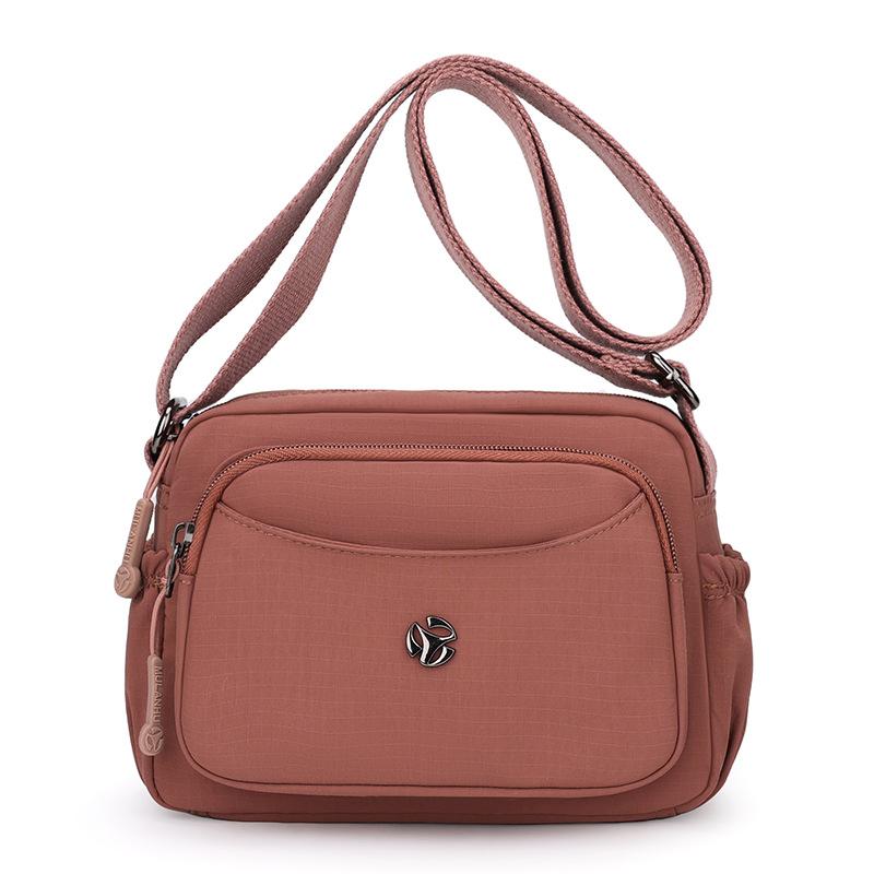 

Суцільний колір мобільний телефон сумка нейлонова сумка через плече середнього та літнього віку багатошарова сумка-гаманець для монет верблюд