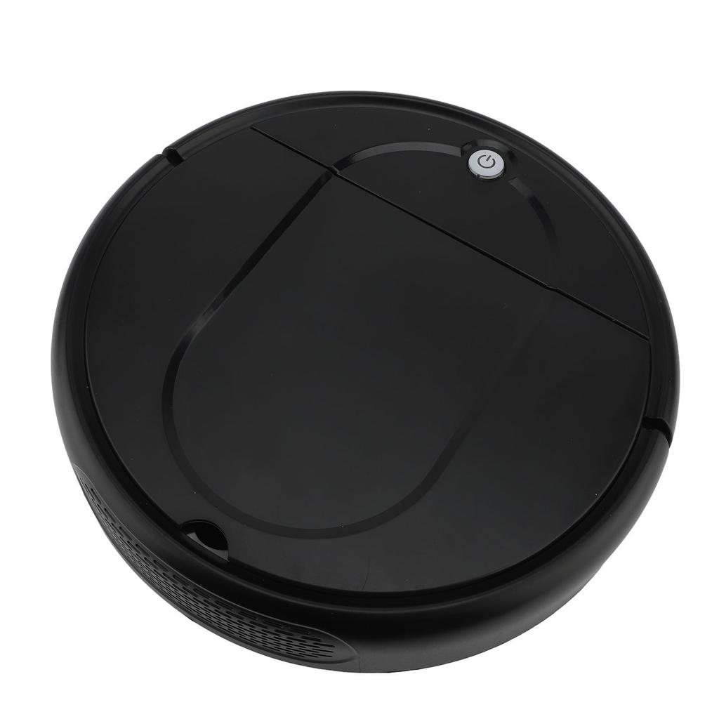 Robot Vacuum Cleaner Intelligent Obstacle Avoidance Slim Low Noise Strong Suction for Pet Hair Hard Floor Black