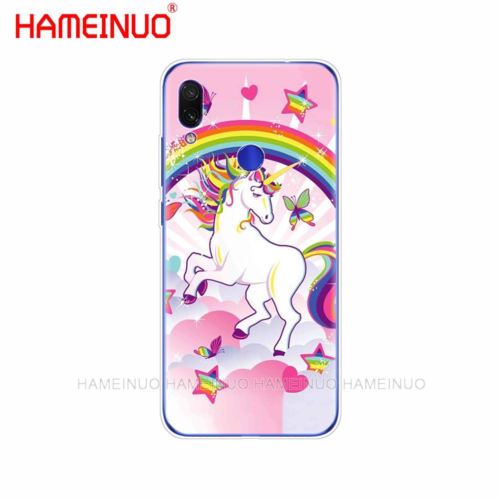 

силиконовый чехол для телефона для xiaomi mi 9 SE 9t PRO CC9 SE A3 Lite redmi NOET 7 7S PRO 7A go k20 pro y3 Радужный Милый Единорог xiaomi mi 9