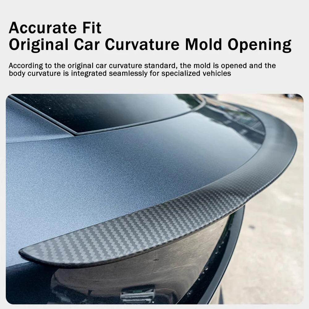 Heenvn For Tesla Model Y Juniper 2025 Real Carbon Fiber High Performance Spoiler Rear Trunk Tail Wings Car Exterior Accessories