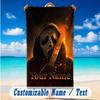 Beach Towel Custom Name Text, Quick Dry Large Towel For Beach HomeScream Ghostface
