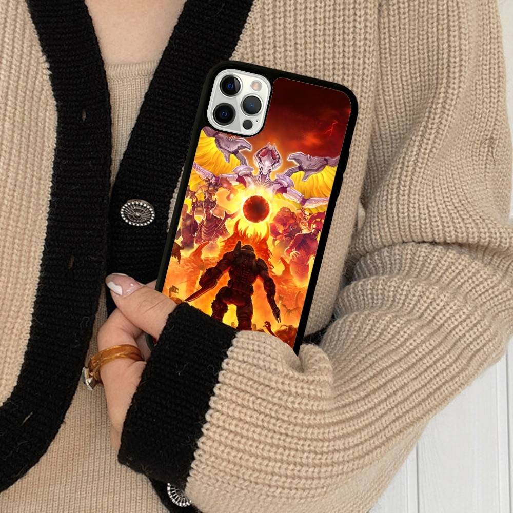 

Game D-DoomS E-Eternal Phone Case For IPhone 17 Pro 16 Plus 16 Pro Max 15 14 13 12 11 PC+TPU Back Cover iPhone 12