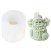 Christmas Snowman Candle Mold 3D Santa Candle Mold for Making Candle Soap Plaster Christmas Party Treats Home Decor