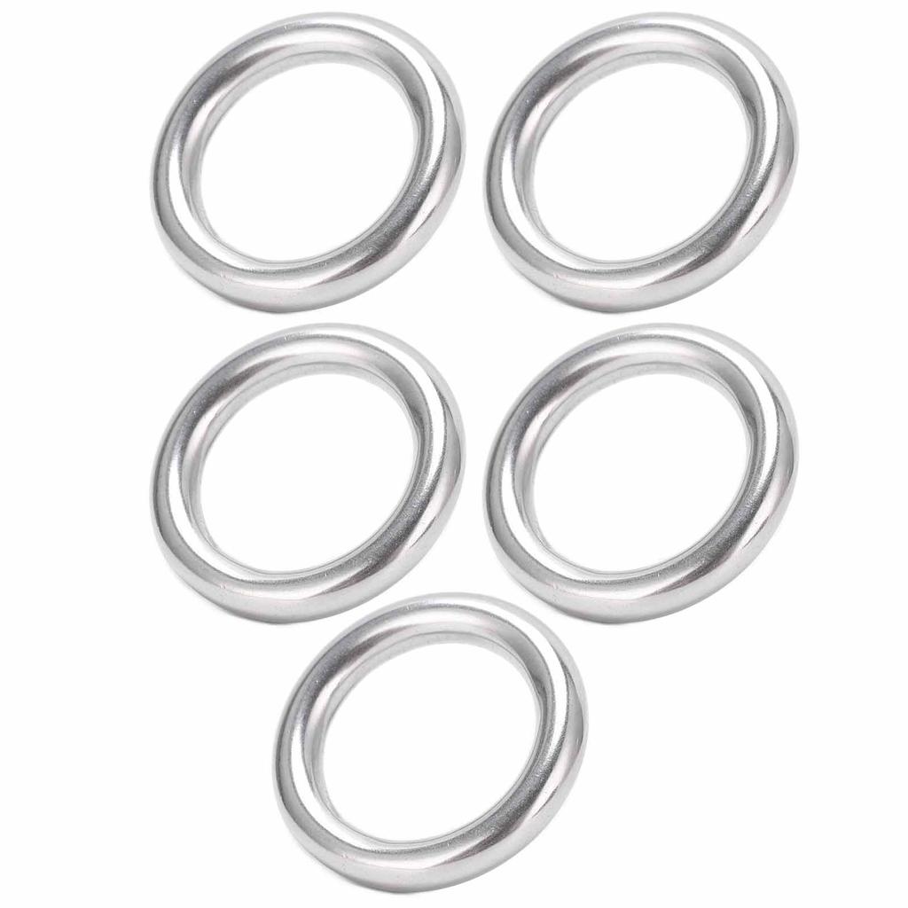 5pcs Boat Round s Stainless Steel 304 Seamless Welded O Type Hanging for Hammock