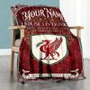 Liverpool Team Customize Your Name Blanket Gift Customizable Blanket Warmthful Decor Suitable For Office Chair Bedding Living Room Office