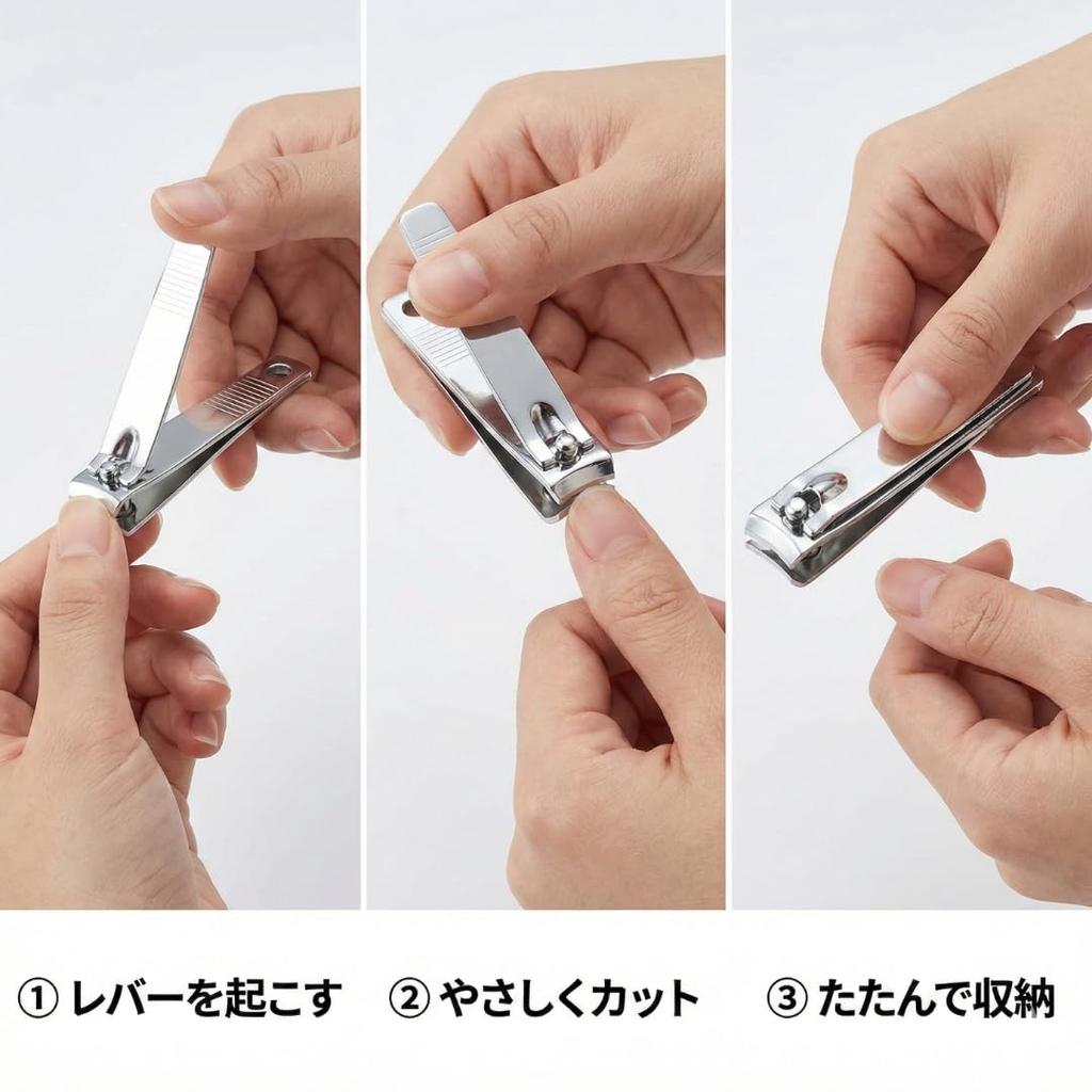 Nail Type for Fingers and Simple Ideal for and Emergency Unisex Clippers/Teeth Clippers, Dual-Use Feet, Lightweight, Compact, Portable, Design, Home,