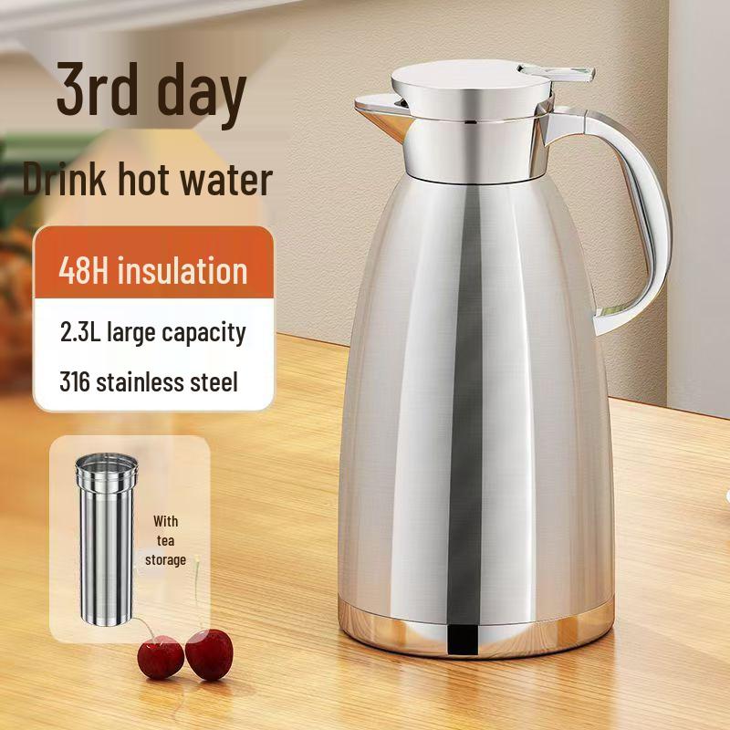 Stainless Steel Large Capacity Hot Water Kettle for Home, Restaurant, or Hotel Use