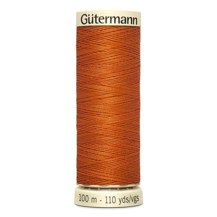 Set of 5 Spools 100m 100% Polyester Thread Gutermann Ref 788988 - Att 932 - Burnt Orange