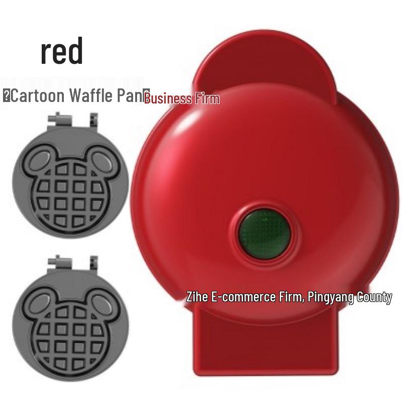 Mini Waffle, Bread, Crepe, and Sandwich Maker - All-in-One Breakfast Machine