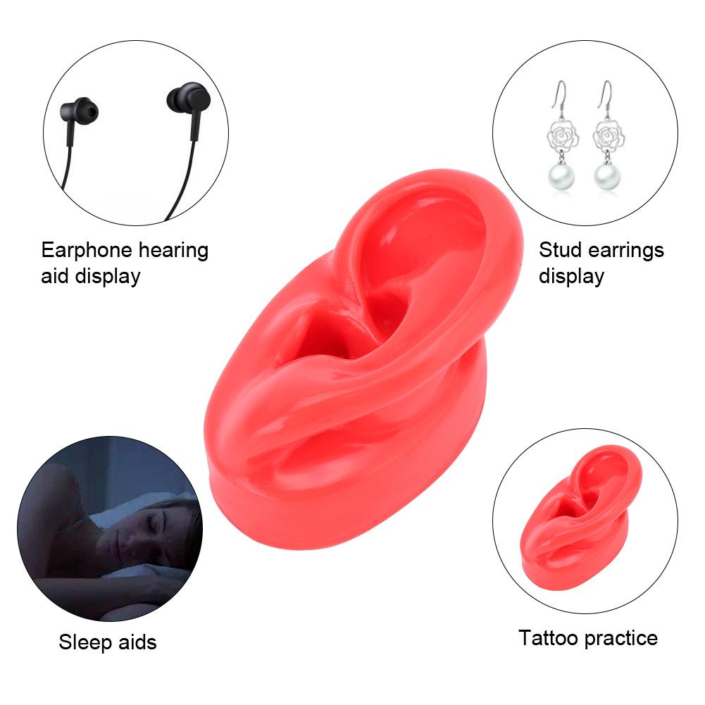 Soft Silicone Simulation Left Human Ear Model Ear Display Teaching Aid Model
