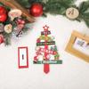 Mini Christmas Tree Tabletop Decor Wooden Holiday Display for Desktop Festive Scene Setting Accessories with Seasonal Atmosphere