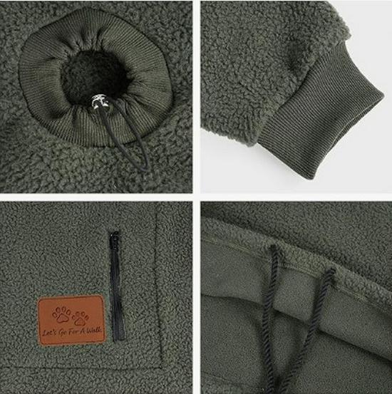 2025 Unisex Trendy Coral Fleece Hooded Sweatshirt - European & American Style, Warm & Casual