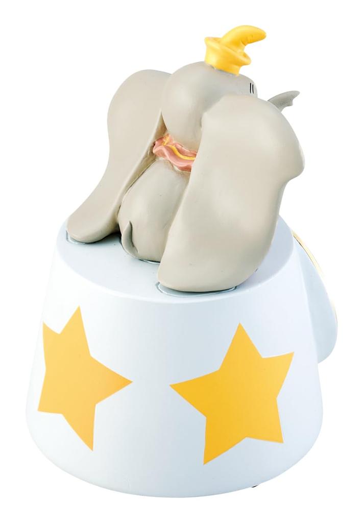 Seto Craft Disney Dumbo Table Clock Approximately Tall D24-0124, 12.4cm