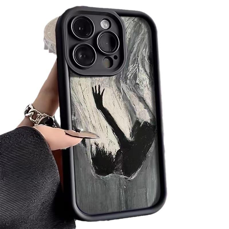 Art Falling iPhone 15 Handyhülle 14Pro Matt 13 iPhone 12/XR/8plus Weich xsmax Neu 11