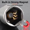 6-13 Mm Steel Socket Adapter Set 1/4” Hex Bolt Driver Socket Kit Deepen Magnetic Bits  Hand Tools