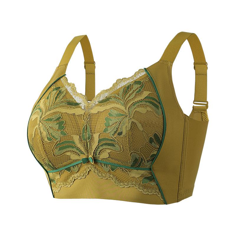 Plus Size Women's Summer Breathable Large Breasts Show Small Retraction Breast Adjustment Underwear