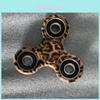 Brinquedo Fidget Spinner Criativo Com Lâminas de Liga Metálica Para Crianças e Estudantes
