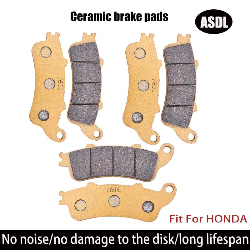 1800cc Motorcycle Front and Rear Brake Pads Set for HONDA GL1800 Goldwing GL 1800 GL1800 A1-A5 2002-2009 04 2005 2006 2007 2008
