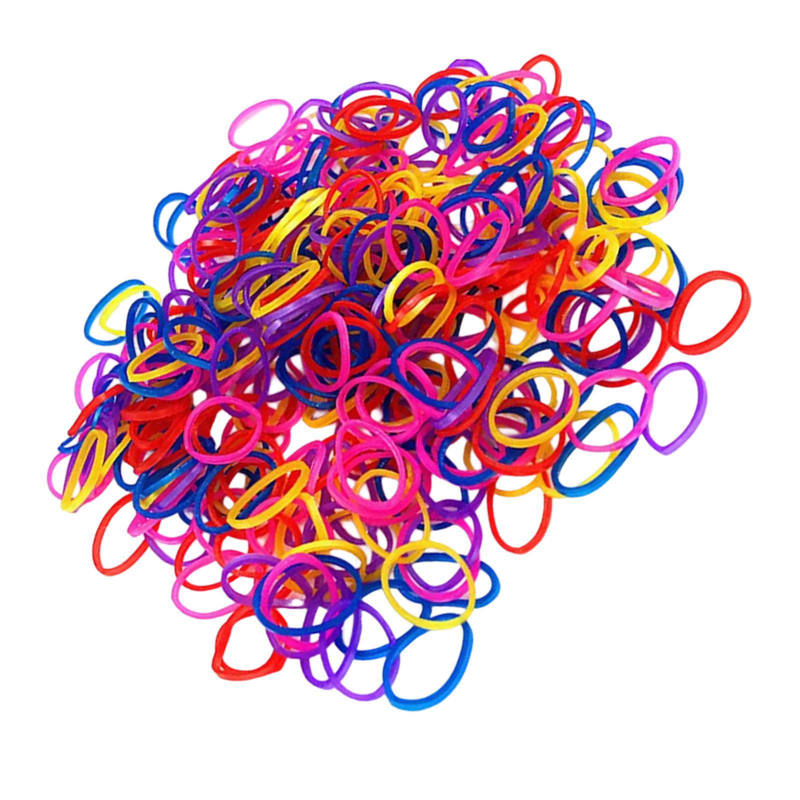 

Disposable Elastic Hair Rope Soft Ponytail Holder Rubber Mini Hair Scrunchie DIY Hair Style Tool for Girls Infants E