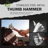 Tummehammare i rostfritt stål, Multifunktionell hammare, Kan användas för att knäcka, Hamra i spik, Rolig och kreativ design.