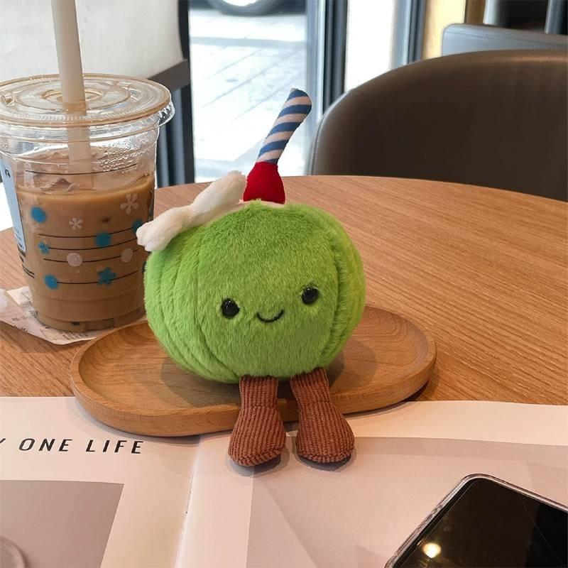 Cuddly Coconut Plush Keychain With Soft Fabric For Kids And Collectors