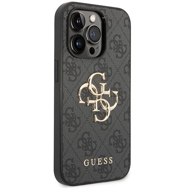 Guess Guhcp15L4Gmggr Iphone 15 Pro 6.1 Szary/Grey Hardcase 4G Big Metal Logo