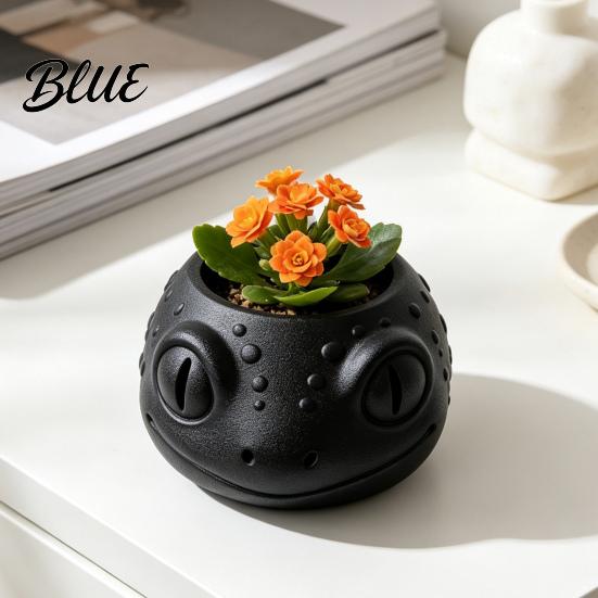 Niche Desktop Landscape Decor Lizard-Shaped Planter 3D Printed Cute Animal Flower Pot Small Lizard Planter Desk Plant Container for Indoor