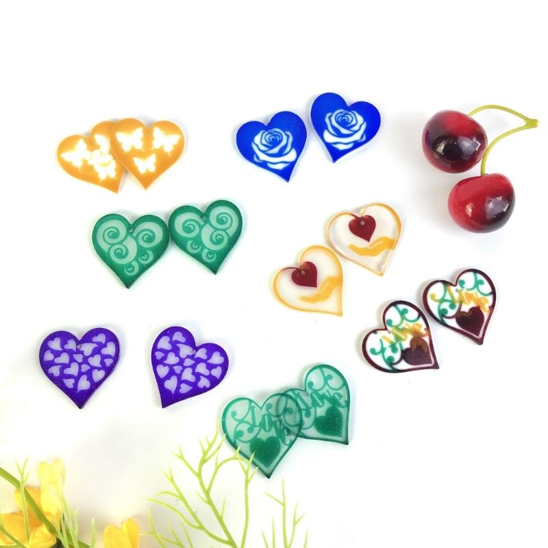 Craft Stunning Earrings Making Mold Butterfly Heart Pendant Silicone Molds Handcrafted Eardrop Moulds for DIY Lover