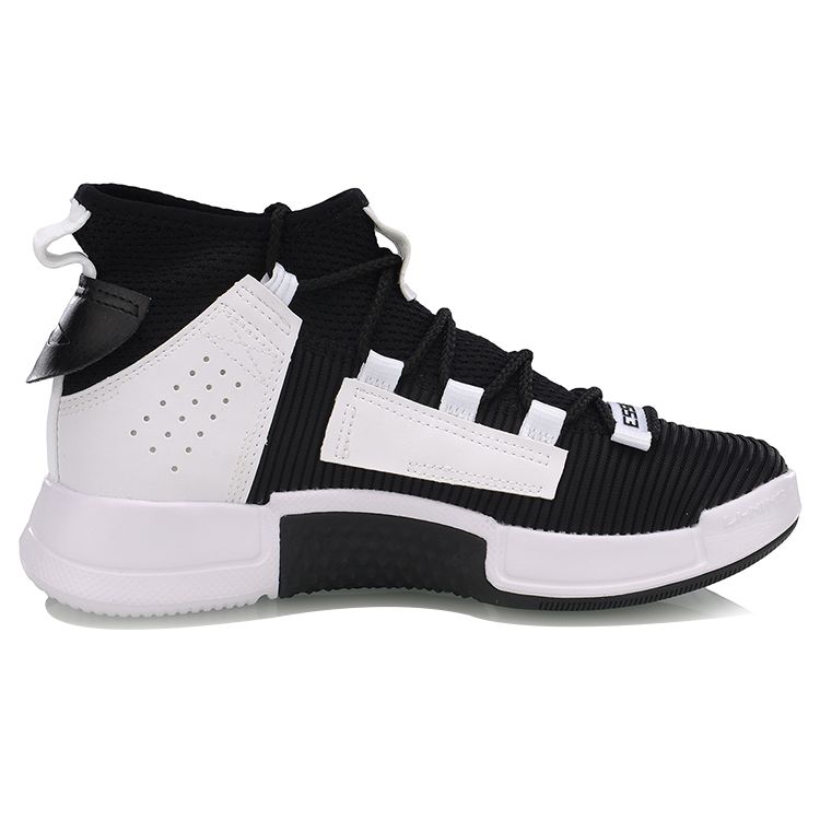Li Ning Wudao 2 Synthetic Leather Fabric Integrated Weaving Shock Absorption Anti-Slip Wear-Resistant Support Mid-Top Retro Basketball Shoes AGBP042-3