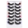 High Imitation Mink Hair Colored Eyelashes Thick Curled End False Eyelashes Eyelashes