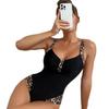1011 New European and American Swimsuit Women's One-piece Bikini Sexy Tight Swimsuit