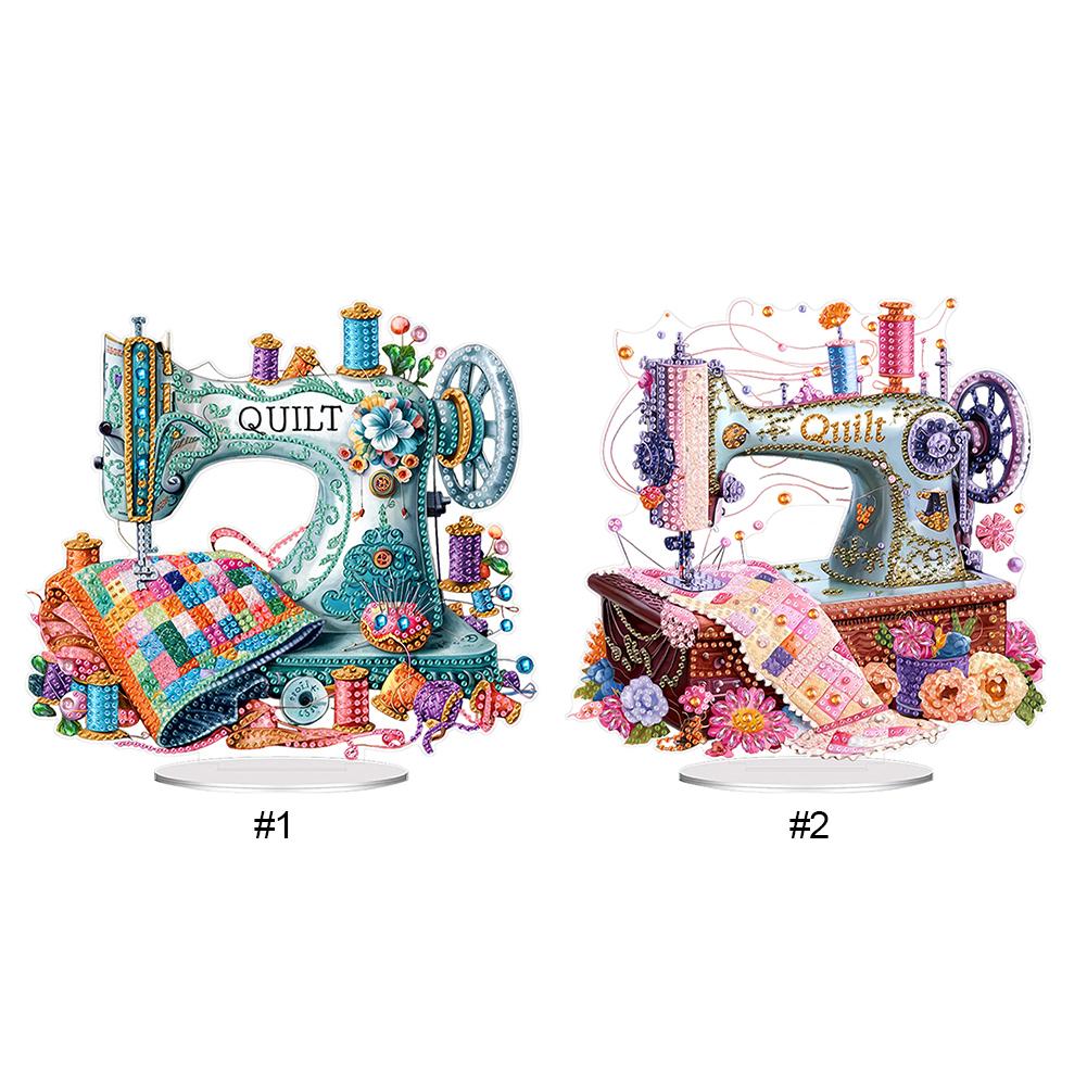 Acrylic Special Shape Sewing Tool Desktop Diamond Art Kits Rhinestones Desktop Ornaments 5D DIY Diamond Art Tabletop Decorations