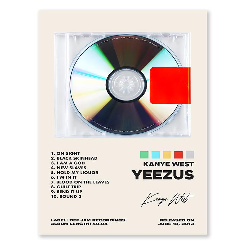 Singer Record CD Print Wall Art Popular Trendy Modern Music Gallery Poster Rock Album Hallway Living Room Decorative Painting