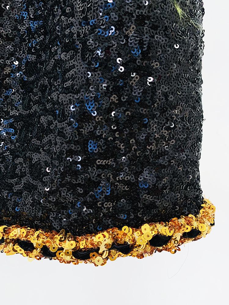 High-End Socialite Spring 2026 Beaded Chain Bandeau Dress