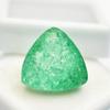 Natural Green Emerald Loose Gemstone Trillion Cut 15x15 mm for Jewelry Making and Gem Collections