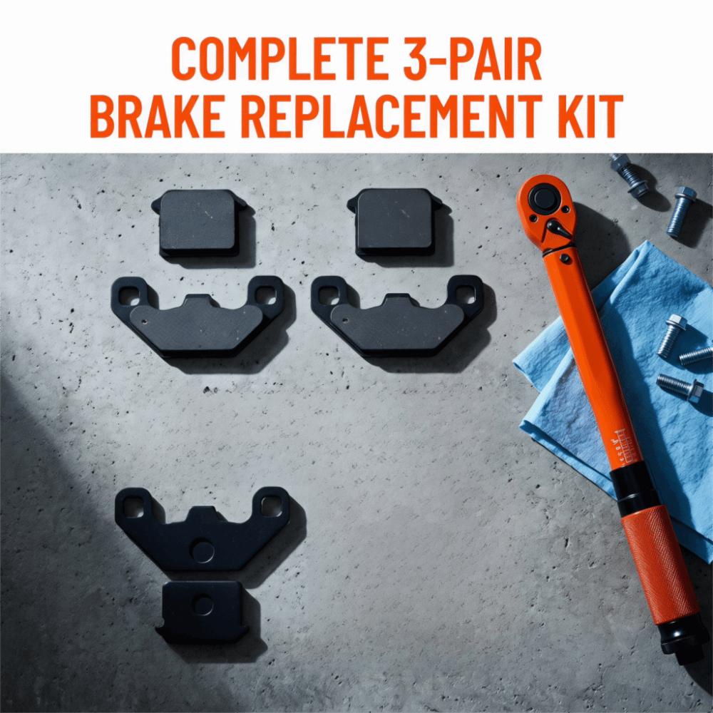 3 Pairs Resin Disc Brake Pads Lightweight Brake Pad Durable Brake Shoes Pads  For Motorcycle