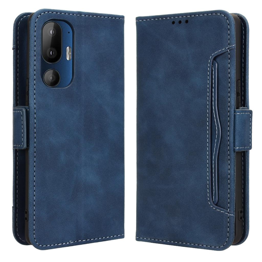 For HTC U24 Pro 5G Case Multiple Card Slots Leather Stand Phone Cover