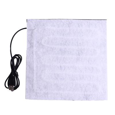22x22cm 5V USB Haustierwärmer Heizkissen Elektrisches Heizkissen Winter Warmer Teppich Kohlefaser Heizkissen Handwärmer