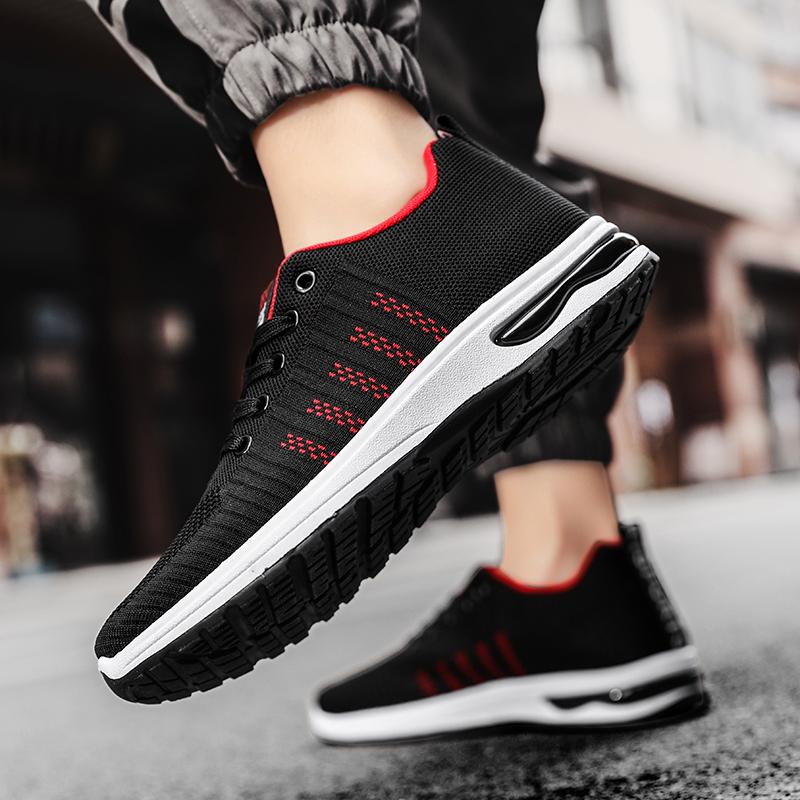 New Spring and Autumn Soft Soled Running Mesh Breathable Men's Casual Sports Shoes Trendy Mesh Walking and Hiking Men's Shoes