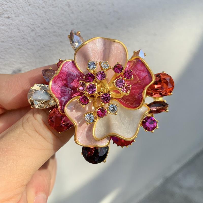 Senior Brooches Flower Leaf Brooch Pins for Women Suit Pendant  Fashion Brooches Jewelry