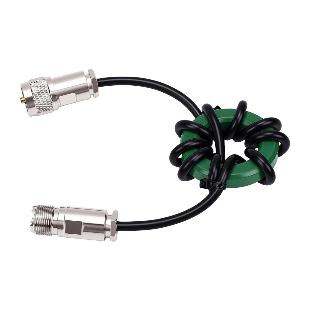 HF Shortwave Choke Coil 1.8 50MHz 1:1 Balun Common Mode Anti Interference Choke Ni Zinc Magnet Ring 50mm