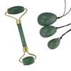 Natural Green Jade Roller Jade Stone Guasha Board Yoni Egg Set Facial Massager Lifting Tool Face Roller Jade Egg Kegel Exerciser