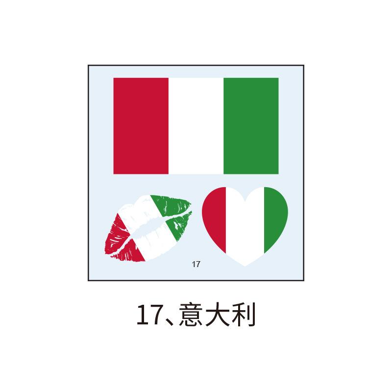 US, Canada and Mexico World Cup Flag Tattoo Sticker, Football Game Sports Meeting Tattoo Sticker, Makeup Face Sticker