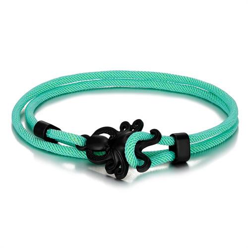 Colored Milan Rope Adjustable Hand Rope Black Octopus Multilayer Bracelet Beach Wind Vacation Wind
