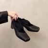 Mary Jane Women's Shoes New Cross with Square Toe French Temperament Slip-on Non-Slip Ballet Shoes