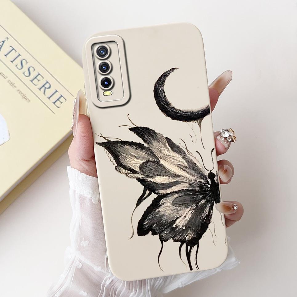 Per Vivo V2027 V2028 V2029 Cover Posteriore Vivo Y11S Y12s Y12a Y20 Y20s Y20i Custodia Girly Fashion Funda Bumper Morbido in Silicone Liquido